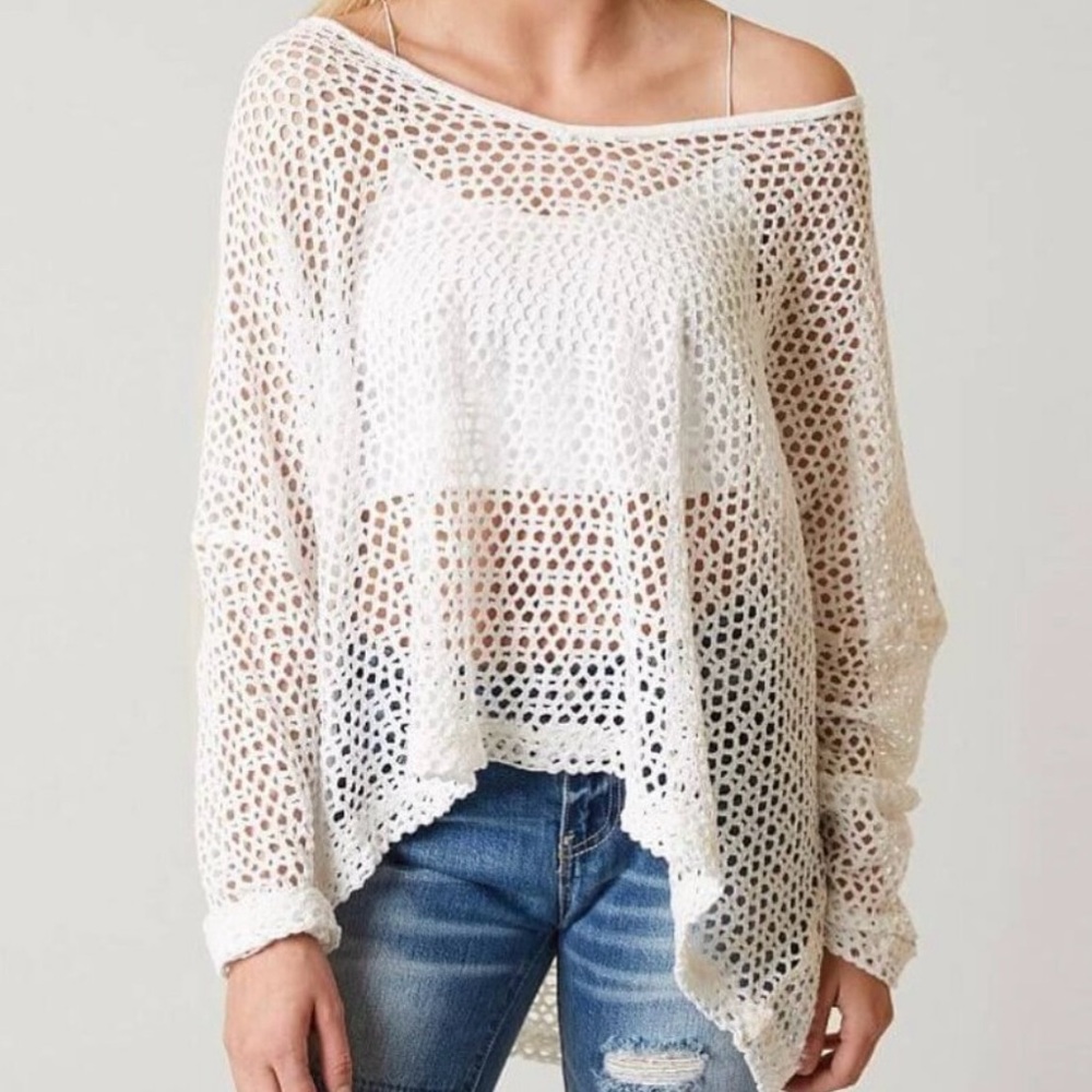 Free People White Napa Tee XS